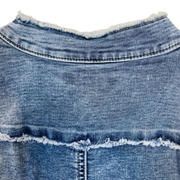 distressed denim jacket size medium HANGAR-29 - Picture 13 of 16